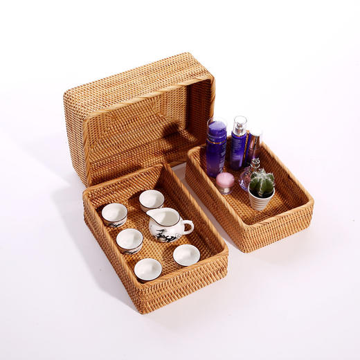 【S/M/L可选】娜家天然手工藤编收纳筐中型 商品图2