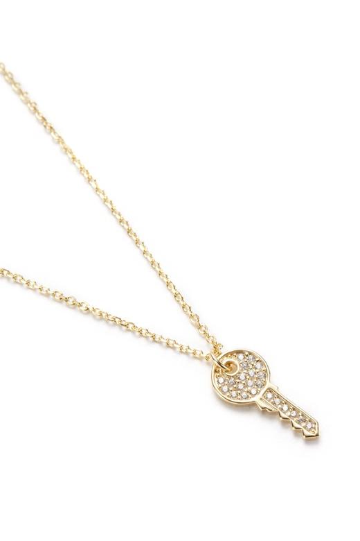 OCTAVIA 钥匙吊坠锆石项链 4924 商品图2