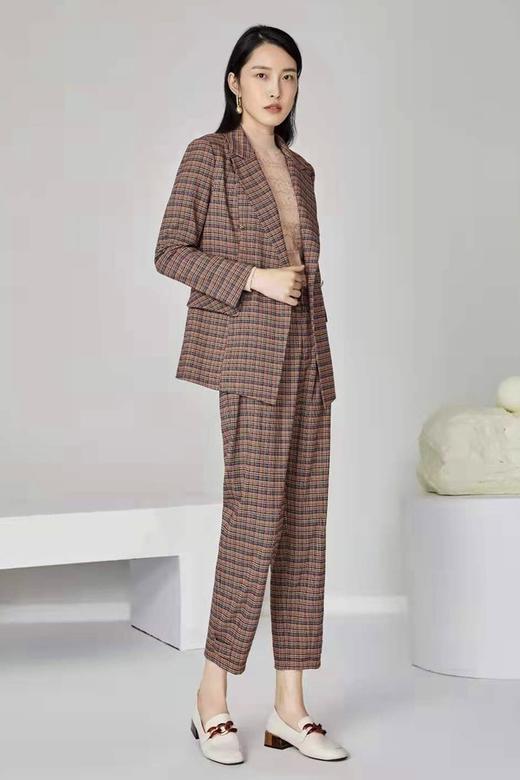 ESTELLICA 英伦风格纹西装九分裤套装 14369 商品图2