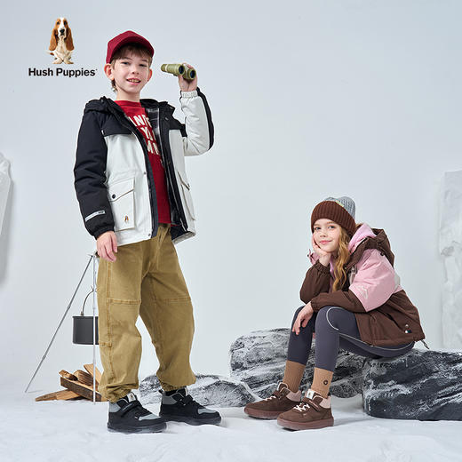 测评优品-暇步士 儿童加绒保暖棉鞋 棉靴 运动鞋 雪地靴 商品图0