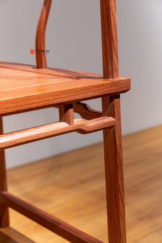 红桥红  家具严选  缅甸花梨（大果紫檀）【经典 四出头八角 官帽椅】 商品图4