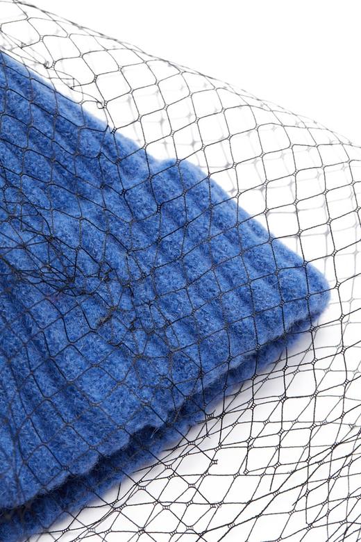 SUMMER & SAGE 网纱蓝色针织帽 5311 商品图2