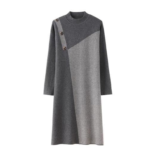 CC-ML-9913气质针织连衣裙女秋冬2024新款洋气小个子内搭气质毛衣裙打底裙 商品图4