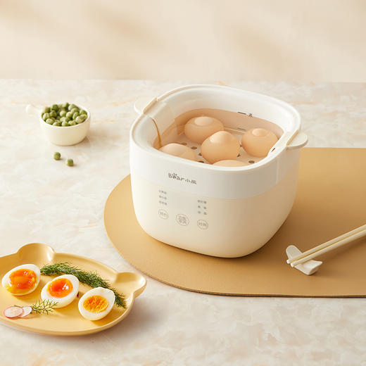 小熊煮蛋器 ZDQ-Q05E3-P01 米黄色 蛋架 商品图7