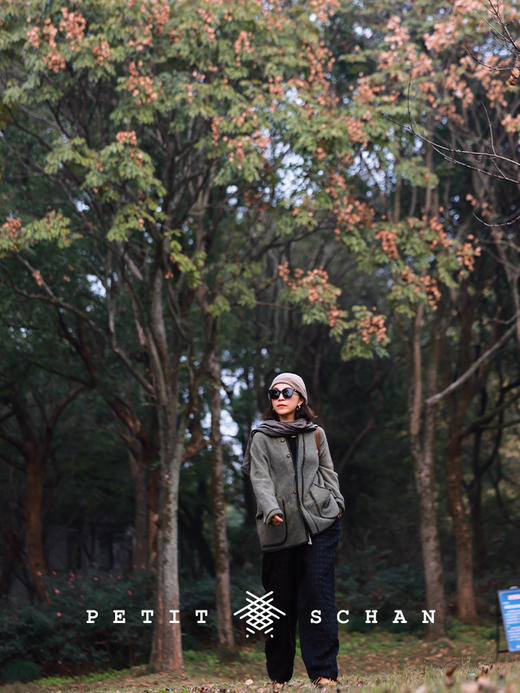 PETIT SCHAN小闪 CLO#638 East Meets West 东成西就 羊毛牦牛绒圈纱双面双层织物手工染色外套 商品图1