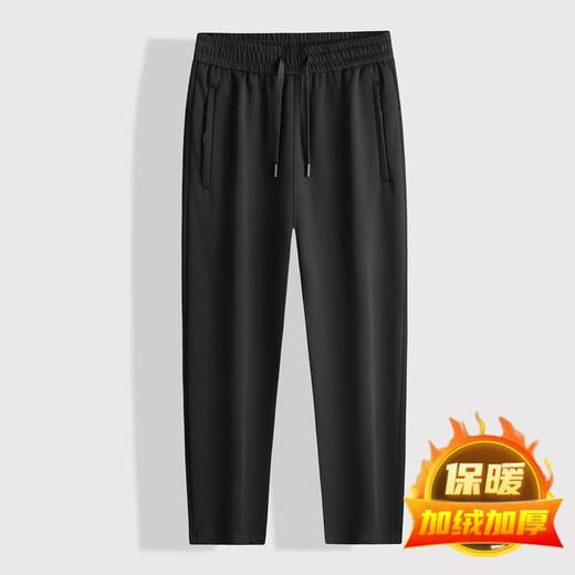【加绒】【新款DSF】大依优型大码松紧腰直筒休闲加绒运动裤卫裤休闲裤加肥加大运动长裤胖子裤子 商品图1