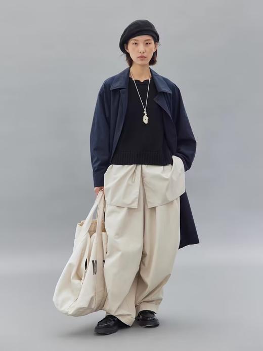 步履不停/4C14044C/日系小众设计简约纯色毛织马甲 商品图2