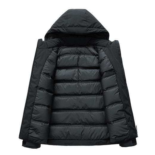 【新款DTH】大依优型大码男装连帽羽绒服保暖外套鸭绒冬季上衣男士加肥加大 商品图1