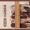诺妃5双装儿童袜子冬季加绒加厚毛圈袜女童可爱韩式咖色保暖中筒袜子 商品缩略图3