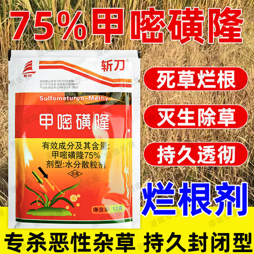 75%甲嘧磺隆非耕地空地荒地除恶性杂草专用高含量除草剂正品农用 商品图4