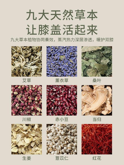 后辰膝盖热敷贴关节贴护膝贴女士保暖艾灸草本蒸汽发热老年人 商品图3