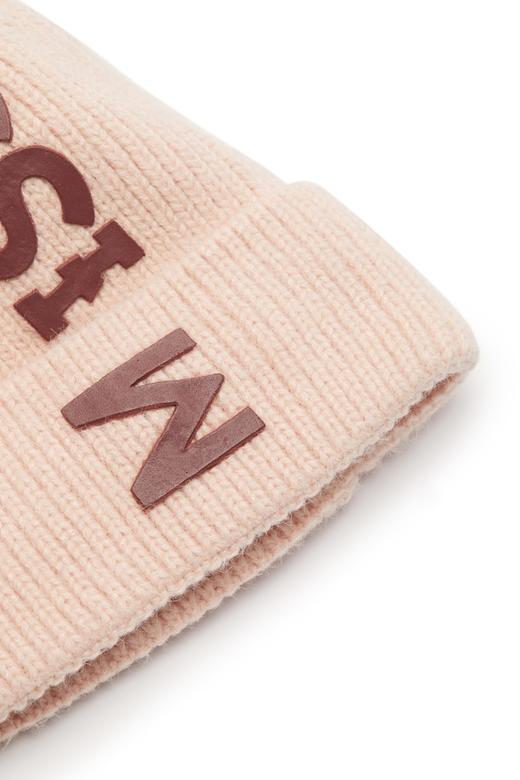 OCTAVIA 字母毛球粉色针织帽 5648 商品图3