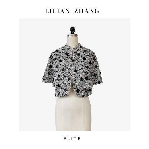 E-“定制”—「东方意蕴」——“中式老钱”——衣橱挚爱刺绣短斗篷 2405019 商品图0