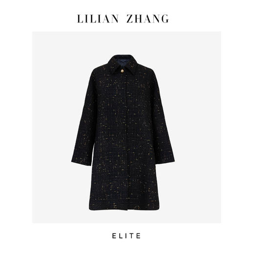 E-定制—收藏级—“时尚轮回”——轻奢风—Aline中长款高级大衣 2406010 商品图0