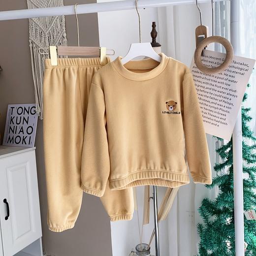 【索菲文奥粒绒儿童家居服套装】🌟双面加厚，软软糯糯⚠️商场大几百的品质！男女宝同款，🤗宝贝的冬天保暖神器🔥 商品图4