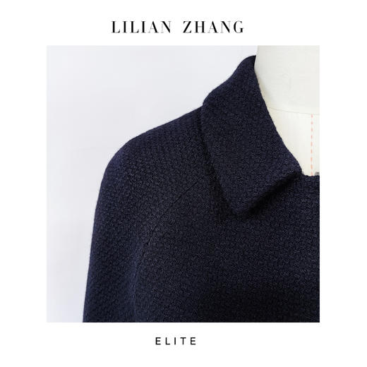 E—定制—“时尚轮回”——轻奢名媛——复古A摆中长羊毛斗篷 2405017 商品图1