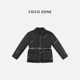 COCO ZONE 秋冬90鹅绒设计感polo领保暖羽绒服CC2C2132