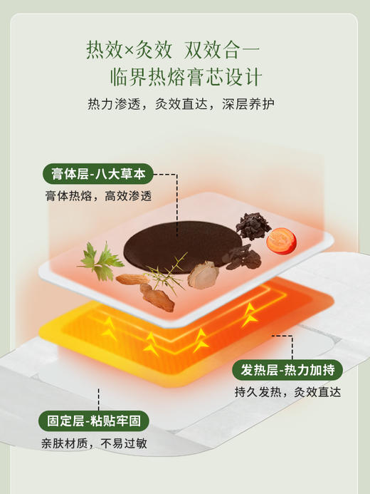 后辰暖宫贴艾草腰部热敷贴艾灸腰腹贴暖腰大姨妈月经期温灸暖肚贴 商品图3