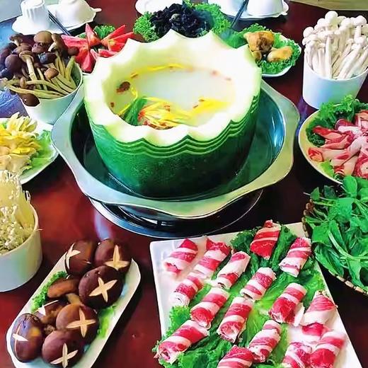 冬瓜盅套餐 - 冬瓜盅汤底+特色小菜+餐具 商品图0