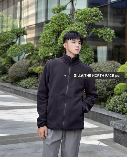 代工厂出货！ 一衣多穿！可搭配冲锋衣当内胆！做保暖层！男女同款tnf摇粒绒保暖外套  叠穿外套 商品图3