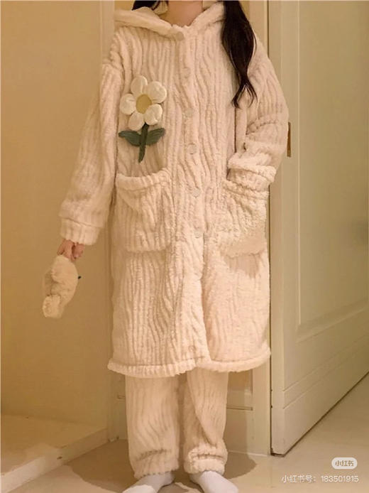 珊瑚绒家居套装（锁 商品图5