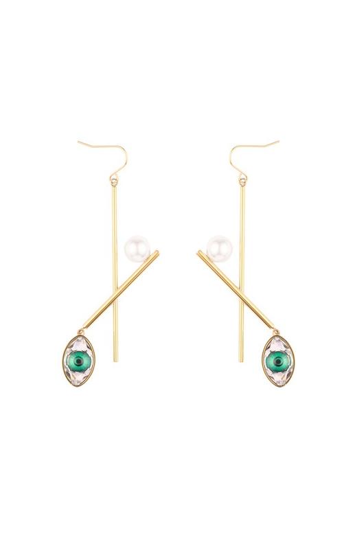 OUDAL奥黛儿 眼睛造型珍珠耳环 4970 商品图1