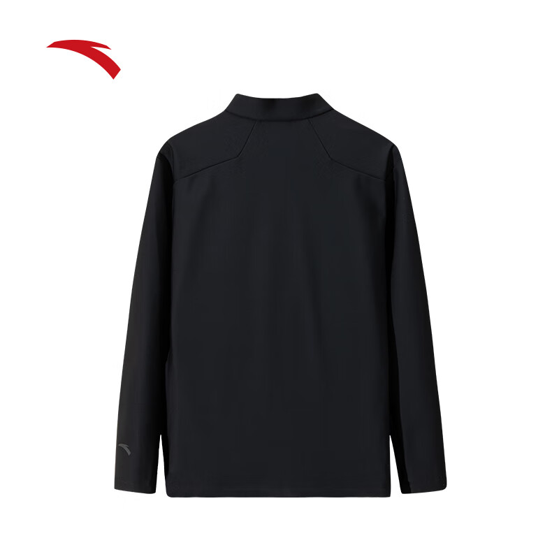 安踏外套男2024新款加绒保暖防风运动休闲立领行政夹克152447725N