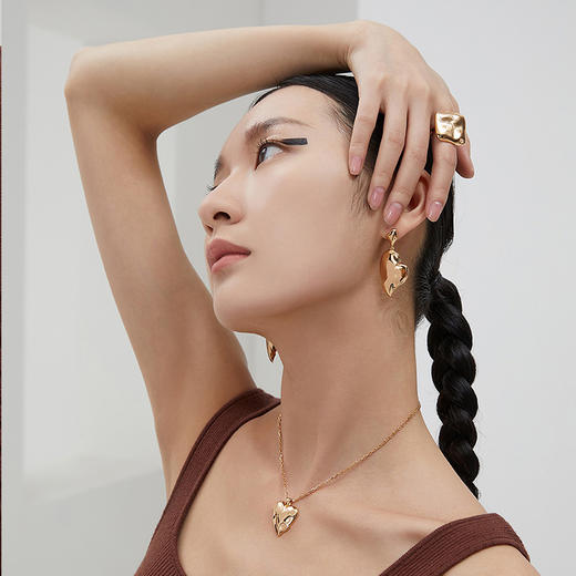 【顺丰包邮】04852 洛诗琳设计感小众气质光面纯银高级感方糖戒指0102 商品图2