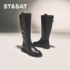 星期六经典百搭厚底增高长筒骑士靴SSC4117475 商品缩略图3