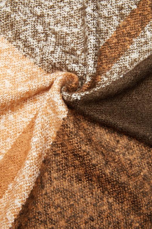 OCTAVIA 拼色条纹流苏围巾 5013 商品图3