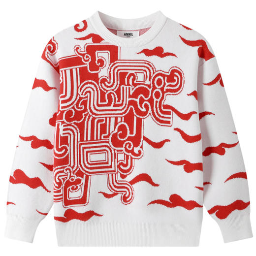 男女童圆领长袖针织衫春季新款安奈儿童装EM514006 商品图5