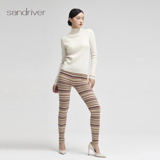 西藏羊绒藏式条纹打底裤SJF96K261N 商品图1