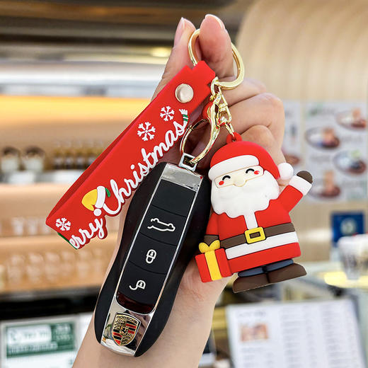 【创意卡通圣诞节钥匙扣】圣诞老人钥匙扣汽车挂件包包钥匙链挂饰圣诞节小礼物。ry 商品图3