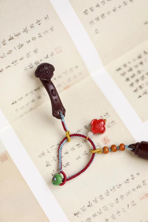 小叶紫檀【称心 · 如意】钥匙扣挂件 商品图4