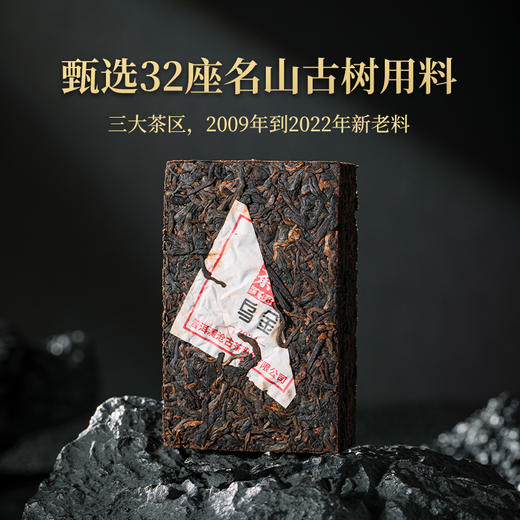澜沧古茶2024年乌金两砖云南名山古树熟茶砖茶钢琴漆礼盒装125g*2 商品图2