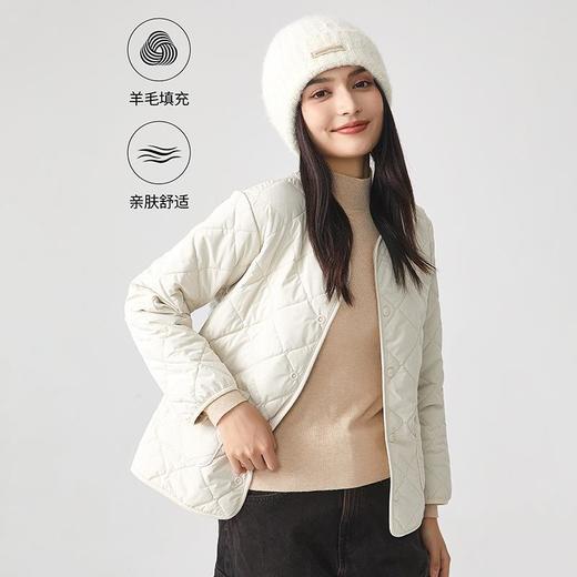 现货直发【DR明星同款情侣外套】羊毛绗缝 长袖一衣多穿时尚叠穿内搭保暖匠心细节圆领包边 双侧口袋 商品图2