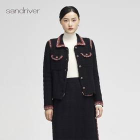 西藏羊绒小香风外套SJF96W230N