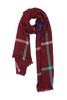 AVA 酒红色千鸟格围巾 5630 商品缩略图1