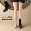 ZHR则则英伦瘦瘦靴厚底时尚百搭小短靴2024新款气质短筒靴ins女靴 商品缩略图4