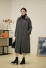 【M1】AM高级灰翻领单排扣大衣6D8315110080 商品缩略图0