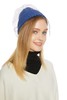 SUMMER & SAGE 网纱蓝色针织帽 5311 商品缩略图0