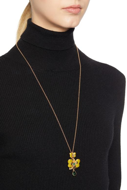 DEDE迪迪 蝶恋花水滴造型项链 5309 商品图0