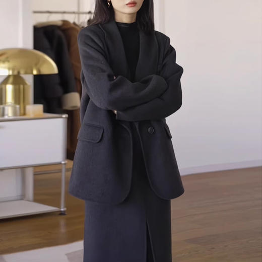 裁缝学苑AS365双面呢毛呢西装大衣外套背心连衣裙纸样女装两件套装样板 商品图1