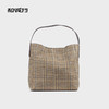 和诚行 2024新款毛呢大容量托特包时尚千鸟格纹单肩腋下包3920042 商品缩略图4