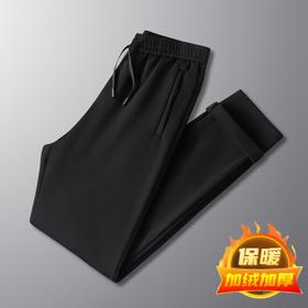【加绒】【新款DSF】大依优型大码松紧腰直筒休闲加绒运动裤卫裤休闲裤加肥加大运动长裤胖子裤子