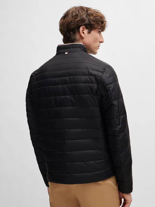 老板 2024秋冬新款 男士 立体饰带轻薄绗缝立领夹克外套 特惠 Z-12066 商品图4