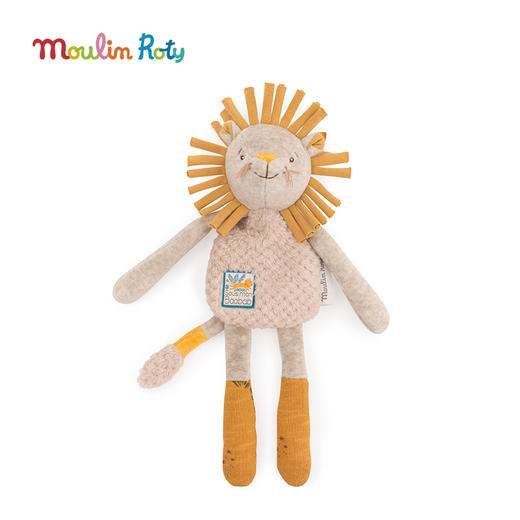 Moulin Roty 灰色小驴手摇铃 启蒙玩偶 适用年龄0岁以上 内置摇铃 柔软绒布 森林里的红苹果树系列 法国品牌-675005 商品图6