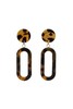 OUDAL奥黛儿 复古纹理几何耳环 4573 商品缩略图1