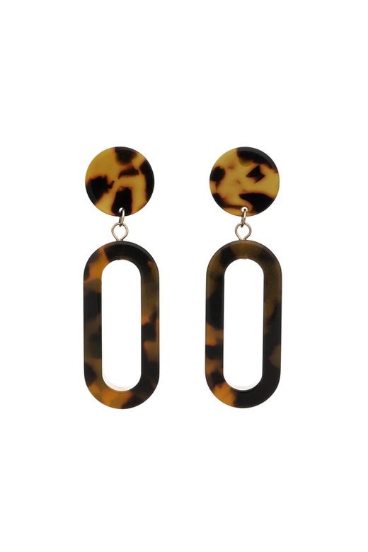 OUDAL奥黛儿 复古纹理几何耳环 4573 商品图1