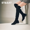 星期六钻条沿边显瘦高筒过膝长靴SSC4117343 商品缩略图5